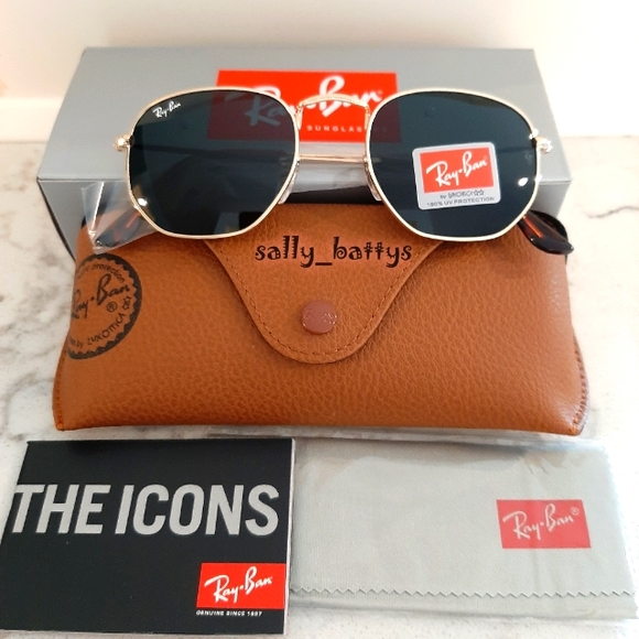 RayBan (Store Display) Hexagonal Green Lenses RB3548 - Picture 5 of 16